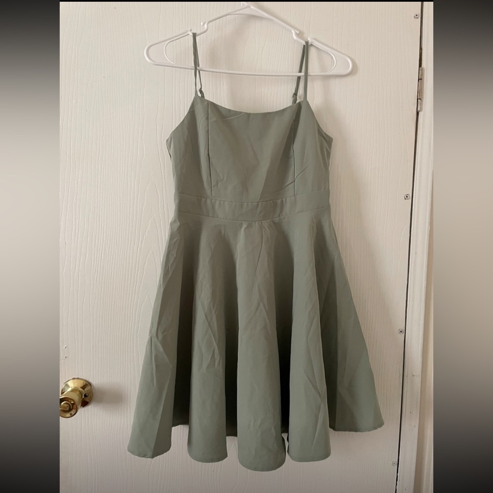 Sage green dress
